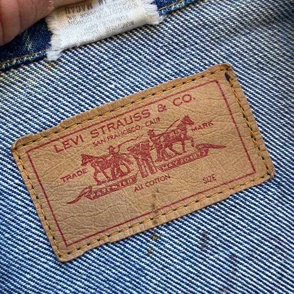 Rare Vintage Levi’s ‘Big E’ Red Tab Denim Jacket - Picture 3 of 8